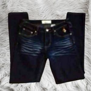 F) PHAT Dark Wash Skinny Jeans - Size 3 - Stretch Fit